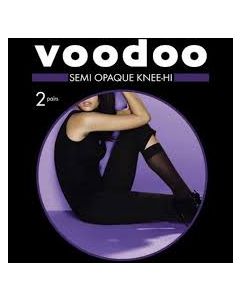 Voodoo Semi Opaque Knee-Hi 2 pair pack