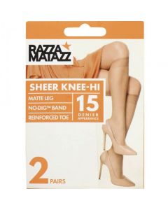 Razzamatazz Sheer Knee Hi 2pair pack