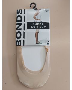 Bonds Super Low Cut Smooth Footlets 2 pair pack