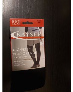 Kayser Plus dig free 100 denier opaque tights for fuller figure