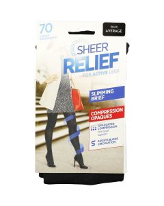 Sheer Relief 70Denier slimming compression opaque tights