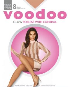 Voodoo Glow Toeless Control Brief Pantyhose